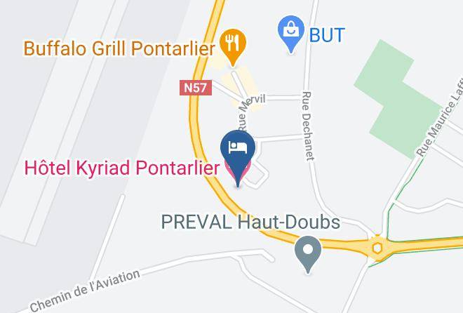 Doubs - Hotel Kyriad Pontarlier Maps