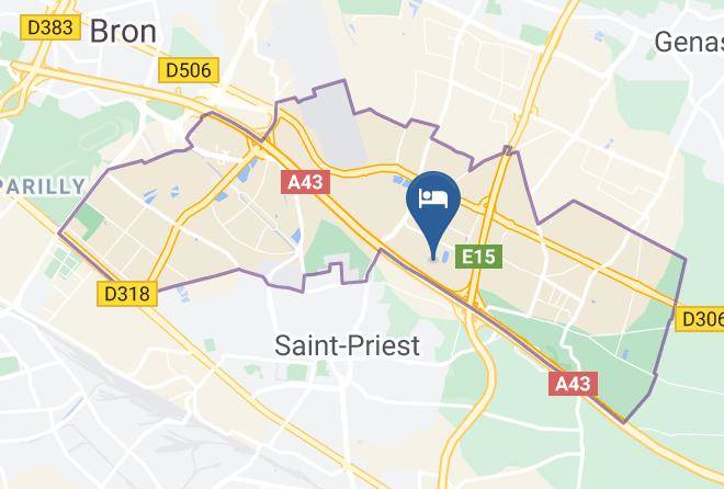 Rhone - Hotel Kyriad Prestige & Spa Lyon Saint Priest Maps