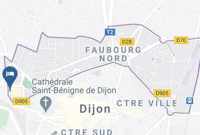 Hotel Kyriad Prestige Dijon Centre Map