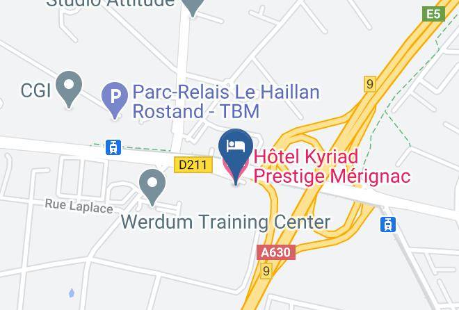Gironde - Hotel Kyriad Prestige Merignac Maps