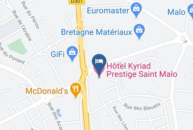 Ille Et Vilaine - Hotel Kyriad Prestige Saint Malo Maps