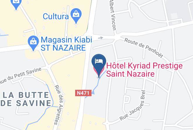Hotel Kyriad Prestige Saint Nazaire Map