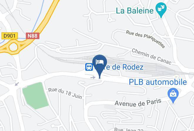 Aveyron - Hotel Kyriad Rodez Maps