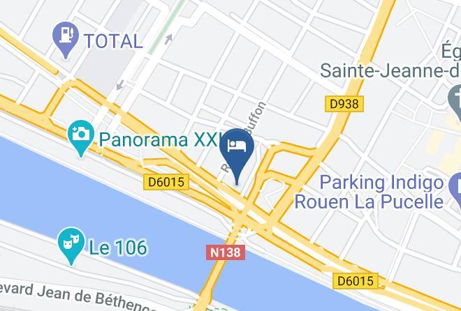 Hotel Kyriad Rouen Centre Map