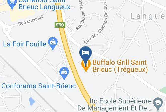 Cotes D Armor - Hotel Kyriad Saint Brieuc Tregueux Maps
