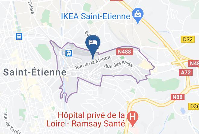 Loire - Hotel Kyriad Saint Etienne Centre Maps
