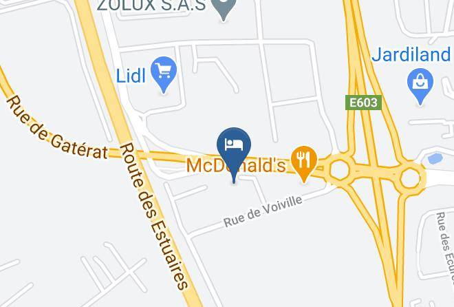 Hotel Kyriad Saintes Map