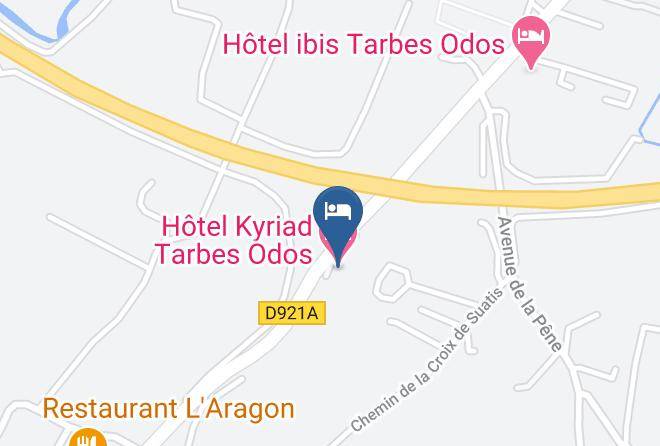 Hotel Kyriad Tarbes Odos Map