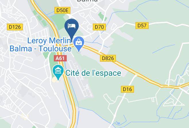 Haute Garonne - Hotel Kyriad Toulouse Balma Maps