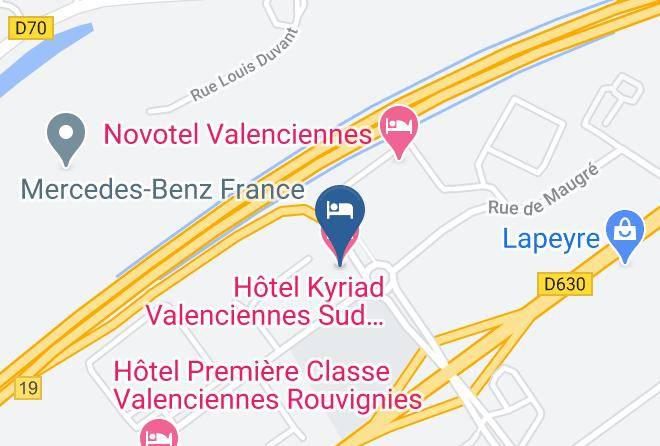 Nord - Hotel Kyriad Valenciennes Sud Rouvignies Maps