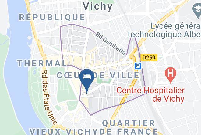 Allier - Hotel Kyriad Vichy Spa Cinq Mondes Maps
