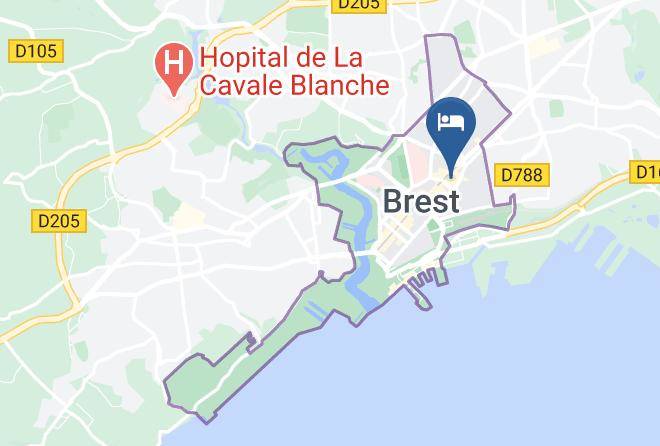 Finistere - Hotel L'amiraute Brest Maps