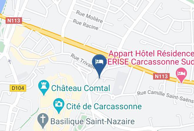 Aude - Hotel L' Aragon Carcassonne Maps