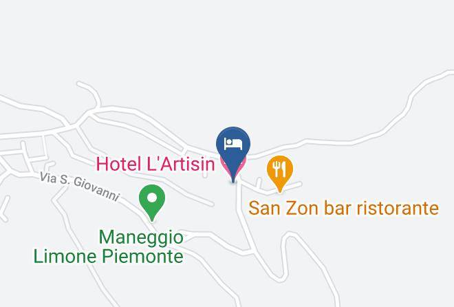 Cuneo - Hotel L'artisin Maps