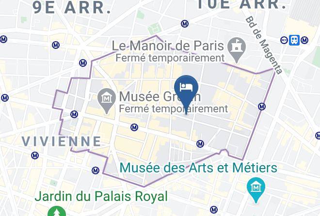 Paris - Hotel L'echiquier Opera Paris Mgallery Collection Maps