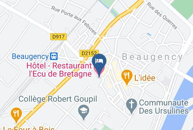 Loiret - Hotel Restaurant L'ecu De Bretagne Maps