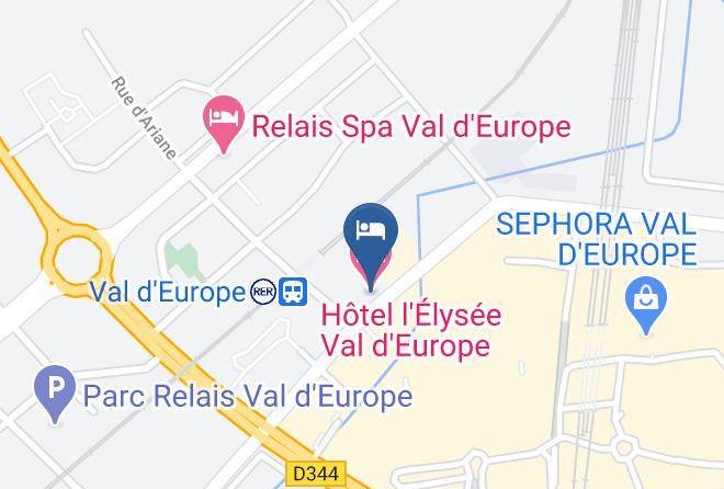 Seine Et Marne - Hotel L'elysee Val D'europe Maps