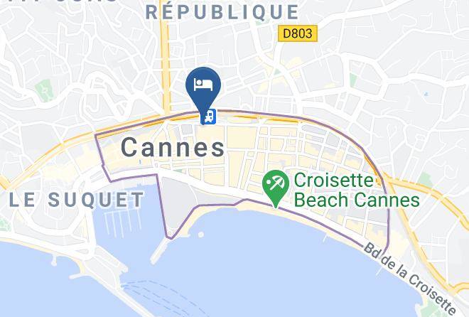 Hotel L'esterel Cannes Map