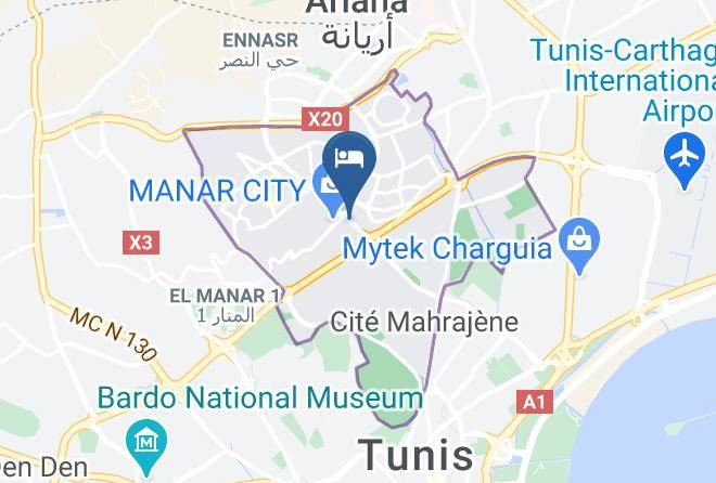 Tunis - Hotel L'excellence Maps
