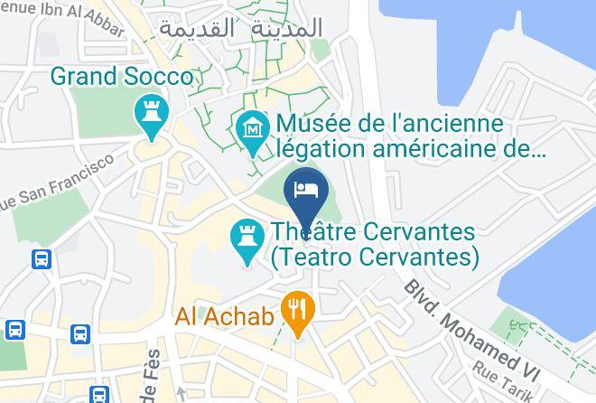 Tangiers - Hotel L'ile Verte Maps