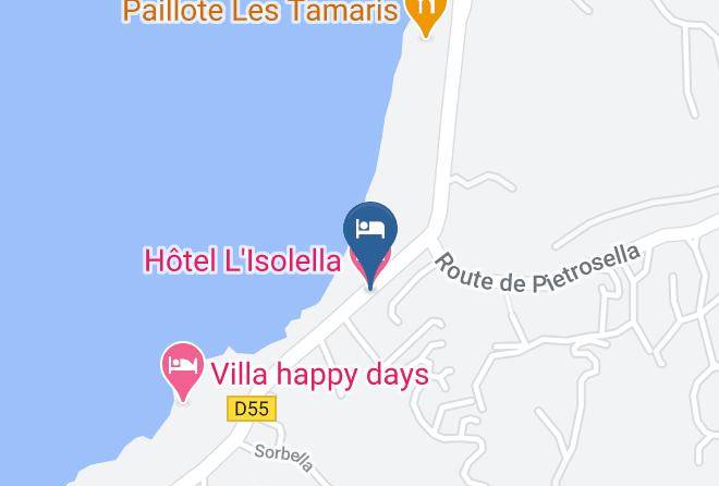 Southernsica - Hotel L'isolella Maps