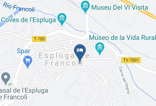 Tarragona - Hotel Restaurante L'ocell Francoli Maps