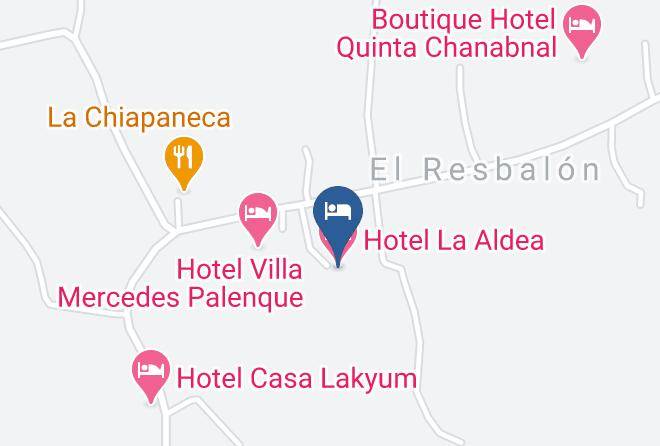 Palenque - Hotel La Aldea Maps