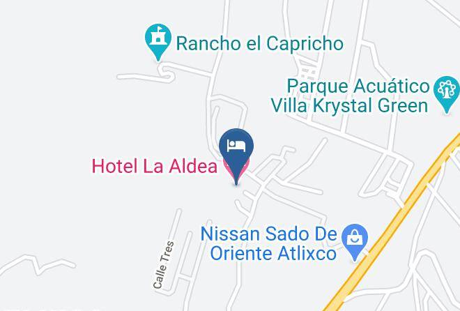 Atlixco - Hotel La Aldea Maps