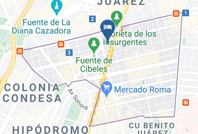 Cuauhtemoc - Hotel La Alondra Maps