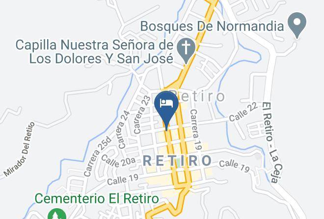 Retiro - Hotel La Antigua Maps