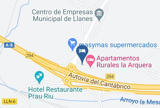 Asturias - Hotel La Arquera Maps