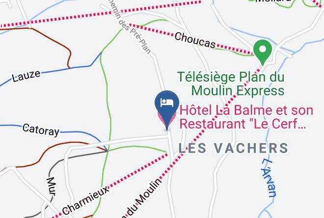 Savoie - Hotel La Balme Et Son Restaurant Le Cerf Aux Bois D'argent Maps