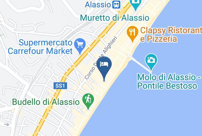 Savona - Hotel La Balnearia Maps