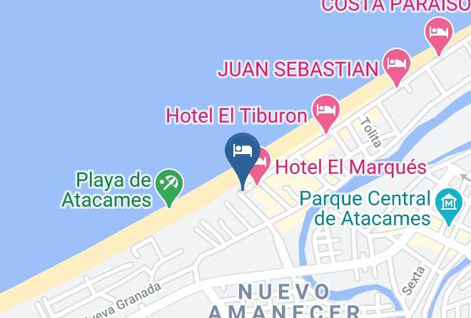Atacames - Hotel La Barca Maps