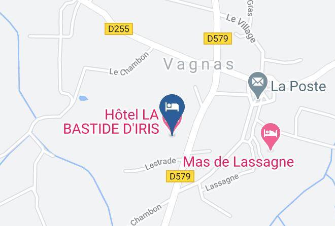 Ardeche - Hotel La Bastide D'iris Maps