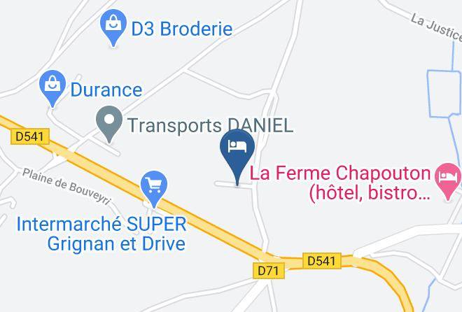 Drome - Hotel La Bastide De Grignan Et Son Restaurant Chez Elles Maps
