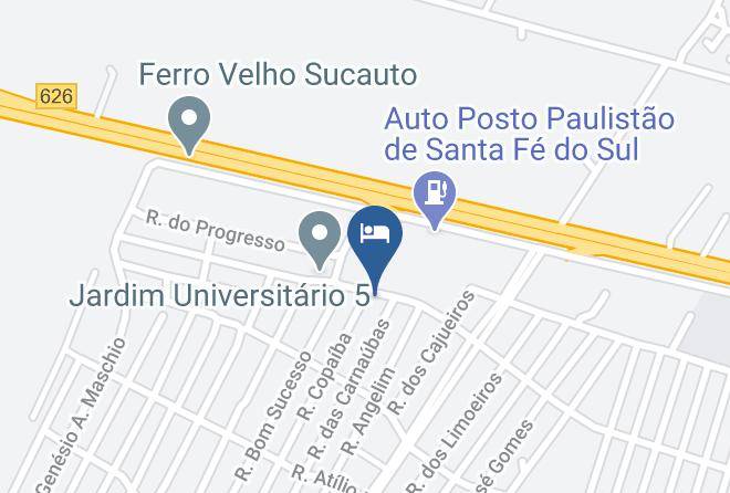 Santa Fe Do Sul - Hotel La Bello Maps