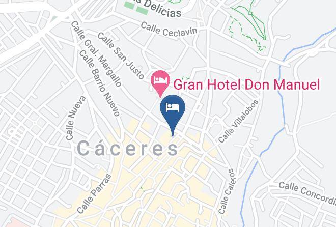 Caceres - Hotel La Boheme Maps