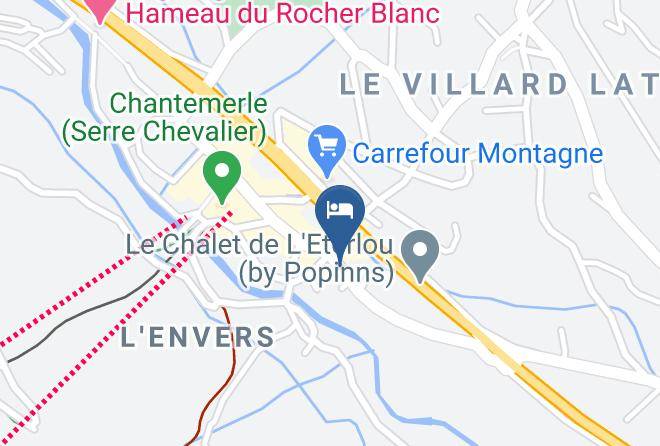 Hautes Alpes - Hotel La Boule De Neige Serre Chevalier Vallee Maps