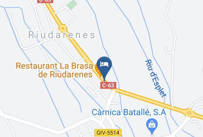 Girona - Hotel La Brasa De Riudarenes Maps