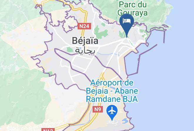 Bejaia - Hotel La Bravoure Maps