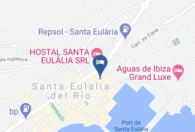 Baleares - Hotel La Cala Santa Eulalia Del Rio Maps