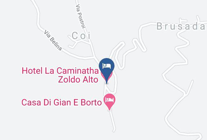 Belluno - Hotel La Caminatha Zoldo Alto Maps
