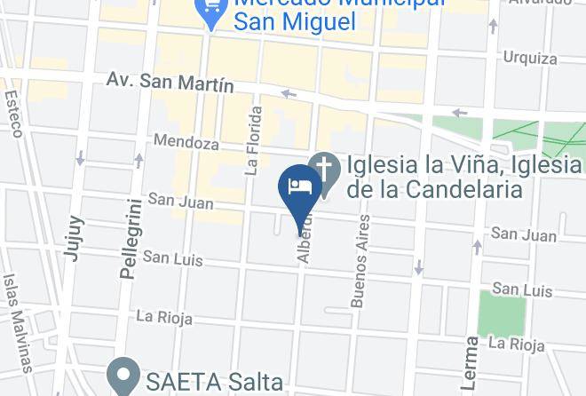 Salta - Hotel La Candelaria Maps