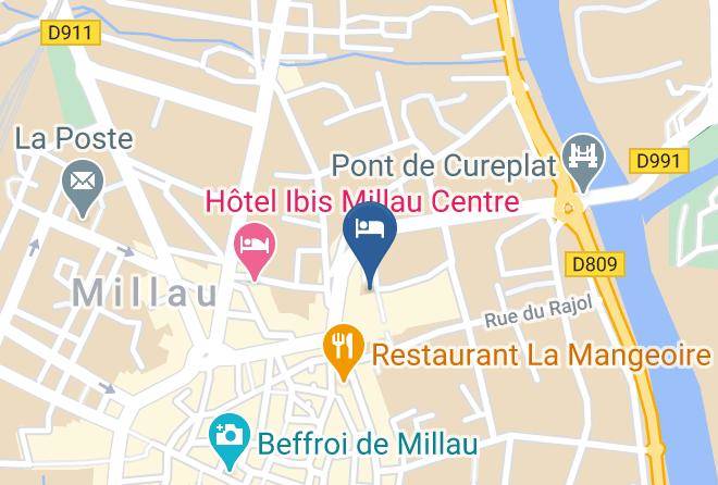 Aveyron - Hotel La Capelle Millau Maps