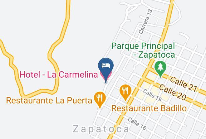 Zapatoca - Hotel La Carmelina Maps