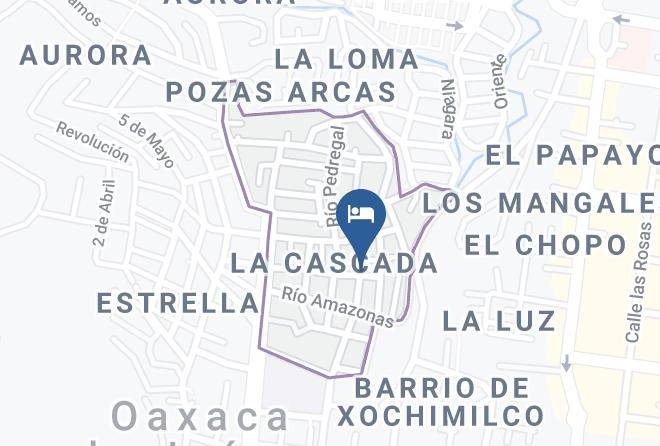 Oaxaca De Juarez - Hotel La Cascada Oaxaca Maps