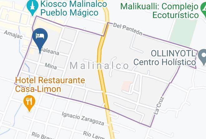 Malinalco - Hotel La Casona Azul Maps