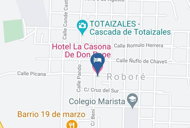 Chiquitos - Hotel La Casona De Don Pepe Maps