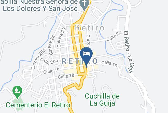 Hotel La Casona De El Retiro Map
